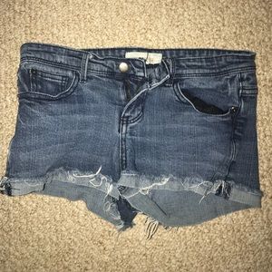Dark Washed Denim Shorts